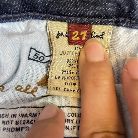 7 for All Mankind Dark Wash Mid Rise Bootcut Jeans Style U075080u 080u Sz 27 - Picture 4 of 11